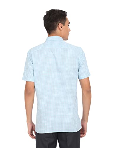 Image of Arrow Classic Fit Checkered Formal Shirt
