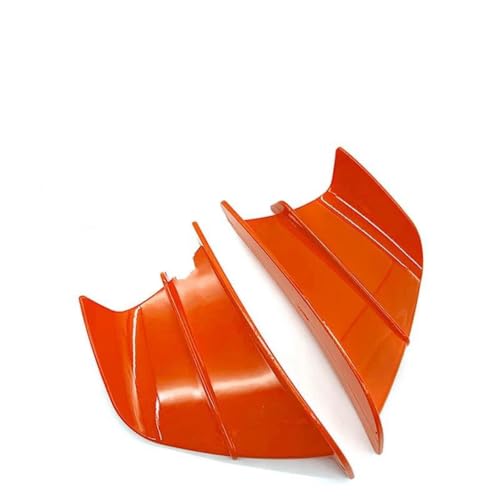 Aileron de moto aérodynamique universel style carbone orange pour carénage GSR