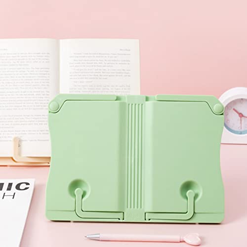 Operitacx 1Pc Metal Multi- Hands Music Page Free Green Textbook Recipe Light Home Recipes Holder Books Bookshelf Plastic Rack Adjustable Stand Organizer Documents Portable Children #TOP7