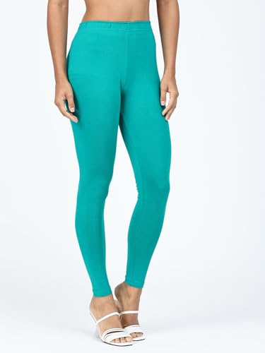Image of Robinbosky Premium Stretchable Cotton Ankle Legging for Women | Suitable for Formal wear & Casual wear | High-End Elastic Makes The Leggings Squat Proof and Durable for Travel, Yoga, & Workout.