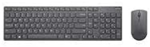 Clavier RF sans fil Lenovo 4X30T25789 AZERTY Français au design gris épuré