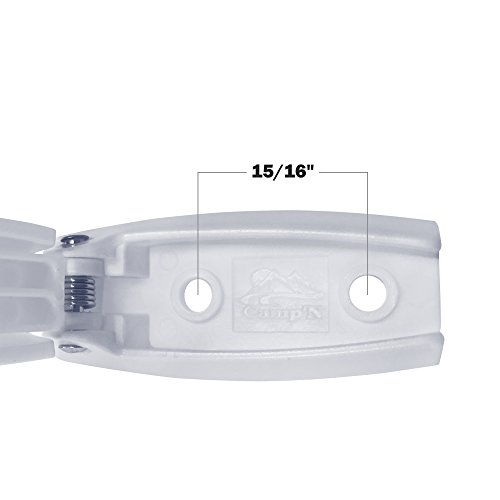 Camp'n - 12 Pack- Baggage Door Catch - Clip - Holder - For Rv, Trailer, Camper, Motor Home Baggage Doors (White) #TOP5