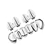 Cool Hip Hop Inspired Teeth Grillzs Set Alloy Teeth Caps Glossy HipHop Fashion Upper Lower Adjustable Size HipHop