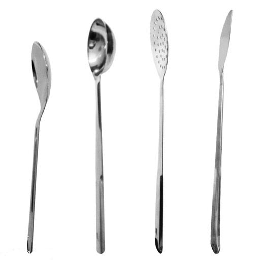 Image of Stainless Steel Big Size Laddle Cooking Spoon,Stainless Steel Heavy Guage Serving Spoon Ladel,Stainless Steel Big Size Cooking & Serving Spoons,Big Spoons for Cooking,Cookig Spoon (Combo)