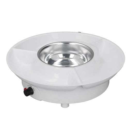 Set de Fondue Eléctrico, Crisol de Chocolate con 2 Tenedores, Control de Temperatura Ajustable, Fácil de Usar y Limpiar, Crisol de Fondue de Cocina de Acero Inoxidable