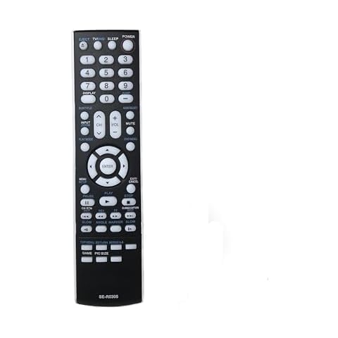 Replacement Remote Control for Toshiba SE-R0305 TV/DVD Combo 19LV61K 22LV506 22LV610 26LV61 26LV61K 26LV610U 32CV100 32CV100U Cover