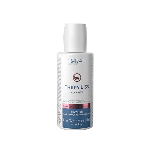 THRPY LISS Brazilian Keratin Straightening Treatment at Home - Formaldehyde-Free, Enriched with Macadamia Oil & D-Panthenol, Suitable for All Hair Types - Alisado Brasileño - Keratina Brasileña