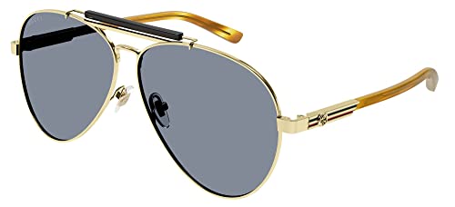 Gucci GG1287S Gold/Grey 61/11/145 men Sunglasses