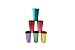 Trademark Innovations 6 Cup Retro Aluminum Tumblers, 14 oz, Multicolor