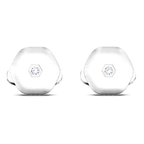 Swarovski Theo 5569154 Air Boutons de Manchette Blanc 1,6 x 1,5 cm