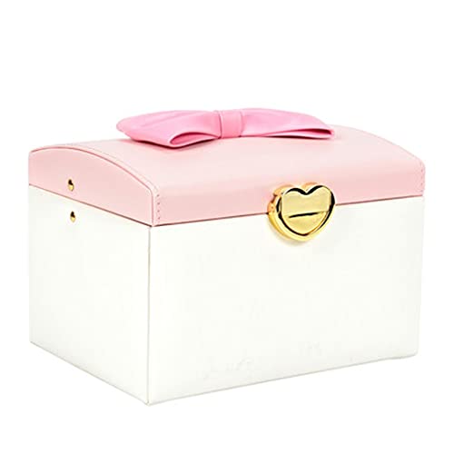 Boîte à bijoux à 3 niveaux et organisateur de maquillage grande capacité
