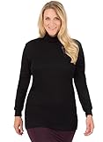 Rollkragen Trigema Damen Rollkragenpullover 585010, Schwarz (Schwarz 008), 52 (Herstellergröße: XXL)