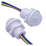 1 Stück Bewegungsmelder-Schalter AC220V Infrarot verdeckte Sonde Übertragungskanal intelligente Verzögerungslicht- und Tonfunktion(DC12-24V)