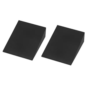 Alide 2 Pcs Yoga Block, Squat Wedge Slant Board, Calf Stretcher, Balance Pad Foam Wedge, Heel Elevated Squat Calf Raise 15x12x5cm