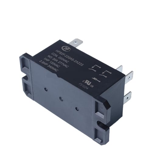 Relé de potencia de 220 V CA HF92F-220A5-2A22S de 30 A con 6 pines para control eléctrico de 2 uds