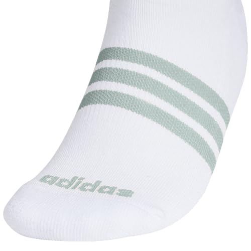 Image of adidas Cushioned No Show Socks 3-Pairs Durable & Comfortable