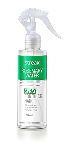 Image of Streax Rosemary Water Spray for Hair Growth - 100ml, For Hair Regrowth, Stronger & Thicker Hair and Reduces Hair Fall