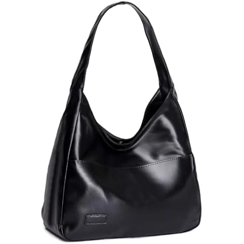 Fozehlad Vegan Leather Hobo Bags for Women Slouchy Tote Bags Retro Shoulder Handbag for Stylish Casual Trendy Cover