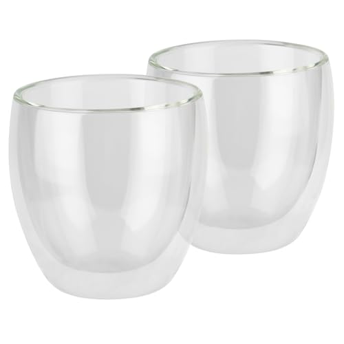 Buddy´s Bar - Barista Edition - Juego de 2 vasos de café y té (doble pared, cristal térmico, apto para lavavajillas, diámetro de 8,5 cm, altura: 8,5 cm, 230 ml), 66221