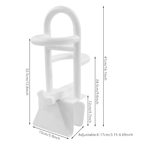 Barandilla para bañera ajustable de 8-17 cm con triple asa de seguridad para mayores 3