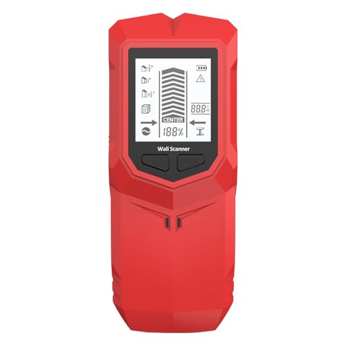 Duvcoywae Detector de Vigas para Paredes,Escáner Detector de Pared - Herramienta con pantalla LCD, alarma audio, nivelador, detección de profundidad,para Carpintería Renovación Eléctrica Hogar Baldosa