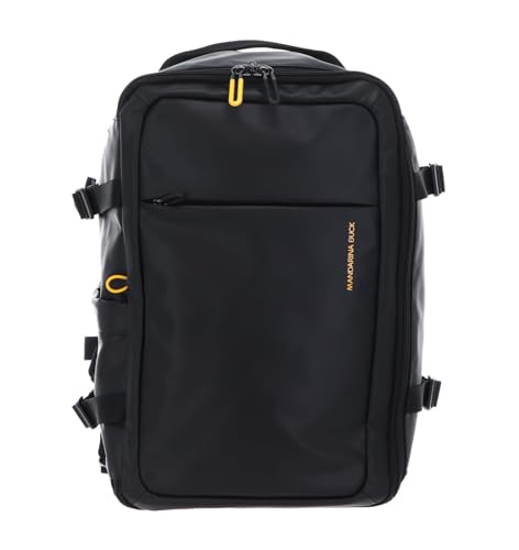 Sac à dos Mandarina Duck Eco Coated haut de gamme noir mat