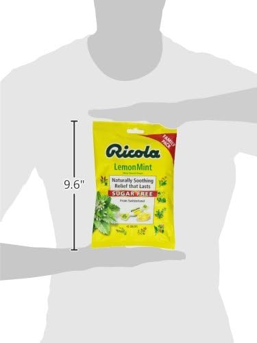 Miniatura 9 de Ricola Gotas para la garganta de menta y limón sin azúcar, 45 unidades, alivio refrescante de irritaciones menores de garganta, anestésico oral