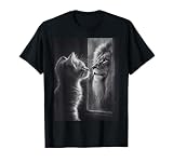 Cat Lion Mirror Reflection Art Gifts Animal Face Ni T-Shirt
