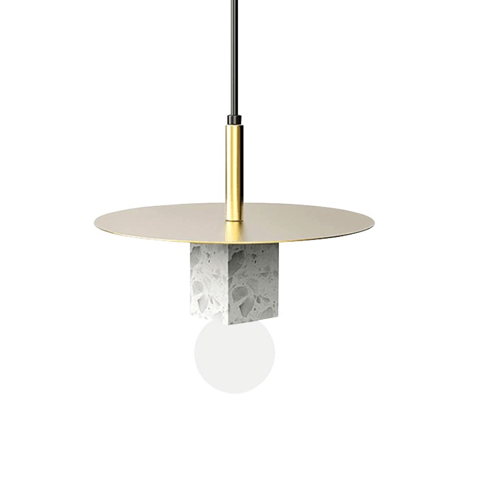 Suspension en marbre pour éclairer un plan de travail, mini luminaire suspendu anti-zones d'ombre
