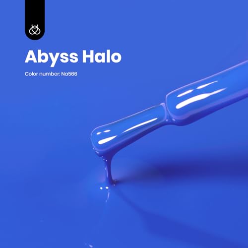 Image of Beetles Blue Gel Polish - Hema Free Abyss Halo Blue Gel Nail Polish, Soak off UV Led Lamp Summer Nails Art Colorful Bottle Manicure for Women