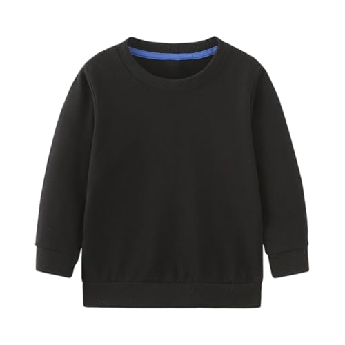 Girls Clothes Crew Neck Oversized Tops Winter Loose Fit Pullover Sweatshirt 2-12 Years Kids Soft Solid Color Clothes2