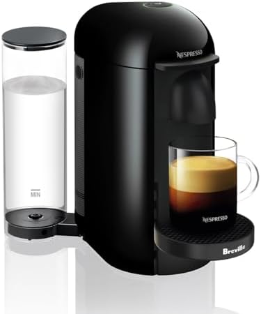 Nespresso Vertuo Plus Coffee and Espresso Maker by Breville, Ink Black