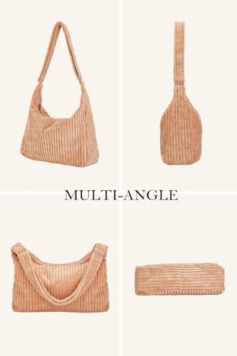 Bolso Hobo de Pana para Mujer Ulisty con Correa Ajustable miniatura 4