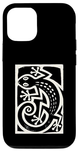 Gecko ���m�J�b�g�X�^�C�� �~�j�}���X�g �A�j�}���A�[�g �X�}�z�P�[�X iPhone 12/12 Pro �p