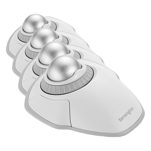 Image of Kensington Orbit Wireless Trackball with Scroll Ring - White (K70991WW) (Pack of 4)