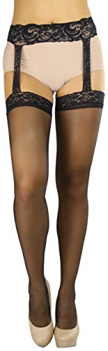Image of ToBeInStyle Women's Suspender Pantyhose