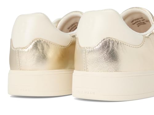 Cole Haan Cole Haan Women's Grandpro Luxe Slip-On Sneakers, Soft Gold Metallic/Ivory, 9-B US