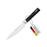 GROSSMAN® 015SH - Sashimi | Obst- & Gemüsemesser 24,5 cm | Ultrascharfer Küchenmesser | Deutschem Edelstahl Klinge 12,2 cm | mit Ergonomischen Griff 12,3 cm (87 Gramm)