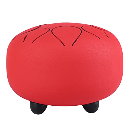 Tyenaza Steel Tongue Drum 6 Pulgadas 8 Notas Rojo miniatura 7