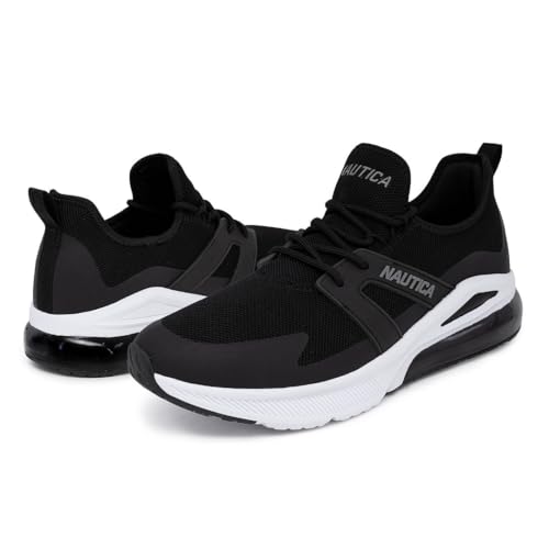 Image of Nautica Men's Sneakers - Air Cushion Lace-Up Running Shoe - Lightweight and Comfortable Athletic Footwear for Everyday Wear and Fitness Training
