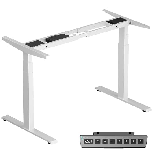 VVENACE Premium Dual Motor Standing Desk Frame Plus, 3-Stage Height Adjustable Desk Frame...