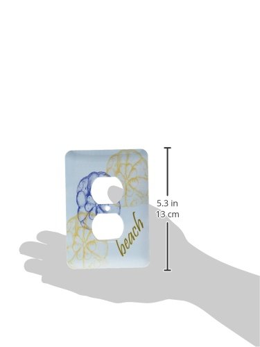 Coque pour interrupteur plage bleue plaque de finition murale design océan - 2