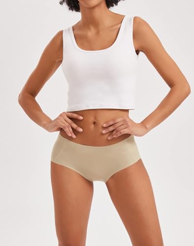 INNERSY Women's Seamless No Show Hipster Panties Invisible Light Underwear 3-Pack2
