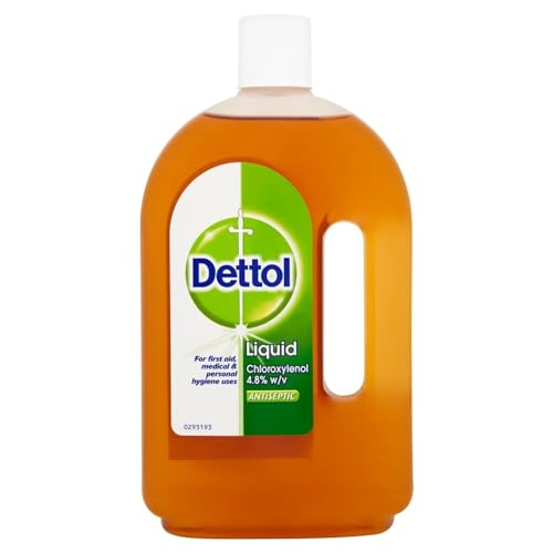 Dettol Antiseptic Liquid 750 ml - Isopropyl Rubbing Alcohol For Wound Care First Aid Skin Disinfectant Ipa Solution Effective Germ Protection And Hygiene