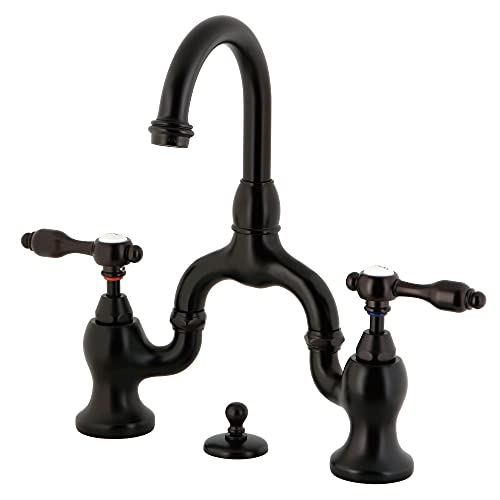 Kingston Brass KS7995TAL Tudor Bridge Bathroom Faucet, Oil Rubbed Bronze