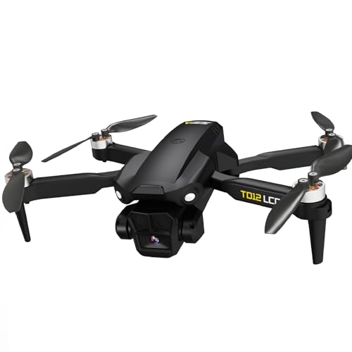 Toladrone TD12LCD Dron con Cámara, Transmisión con Pantalla LCD, Motor sin Escobillas, Posicionamiento por Flujo Óptico, Drones Cuadricópteros Plegables para Principiantes Adultos, Menos de 249g