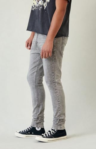 PacSun Men's Bryce Stacked Skinny Jeans Stretch Gray3