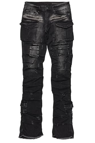 Men's Gentry Wash Stacked Flare Jean2