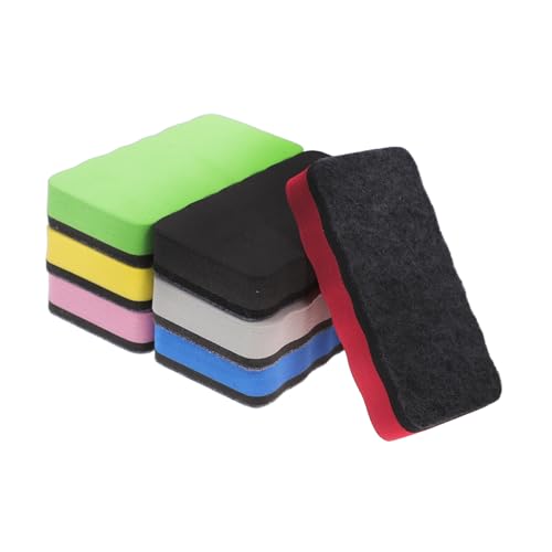 PLAFOPE 7 Piezas para Pizarra Blanca EVA con Fieltro de Portátil y Reutilizable Limpiador Práctico para Aulas y Oficinas