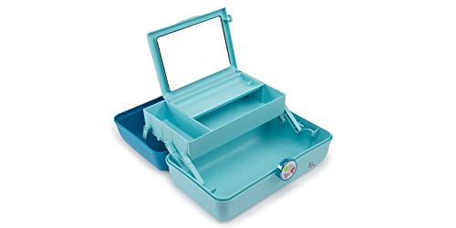 Image of Caboodles On-the-go Girl - Forever Fun Cosmetic Organizer, Make-up & Accessory Case, Turquoise Over Sky, 1 count (CAB56264B)